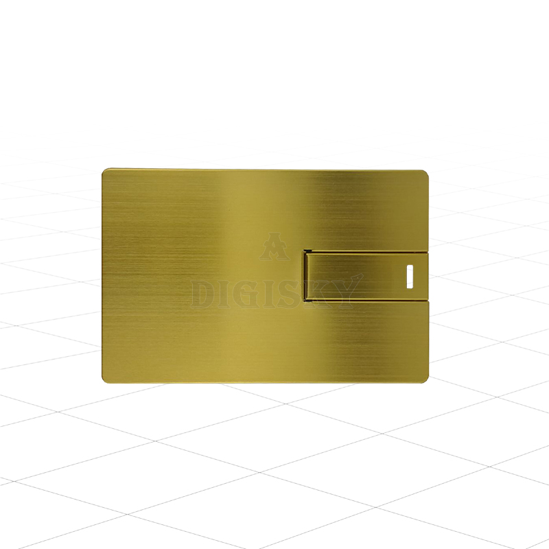 Gold credit card USB flash drives
