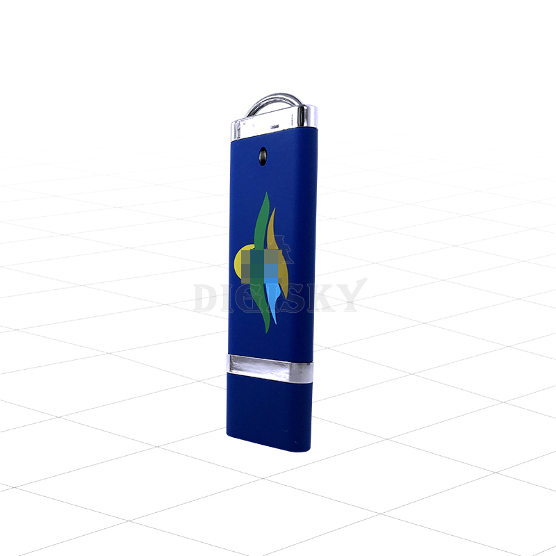 Personalized USB flash drive gifts with led indicator and gold printing