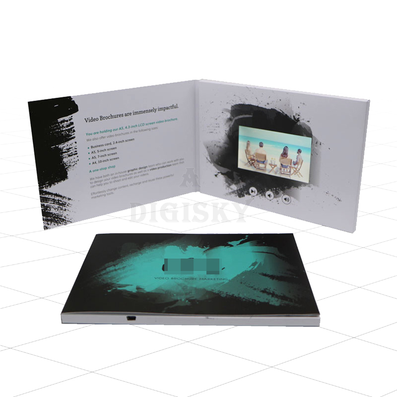 A6 2.4 Inch screen lcd video greeting cards