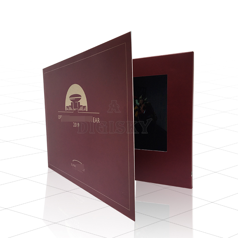 Soft cover interactive video brochure