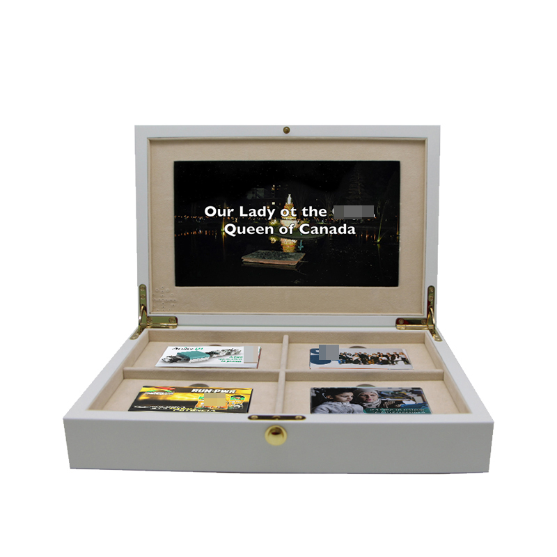 Luxury video brochure box with 10.1-inch IPS screen