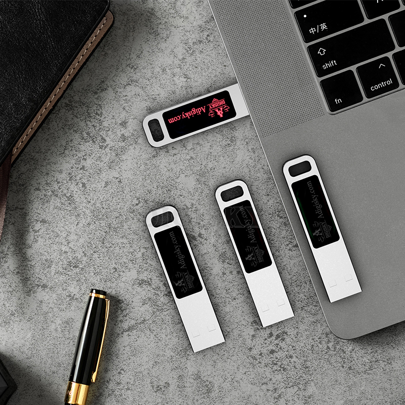 The perfect USB flash drive with colorful led flash light logo