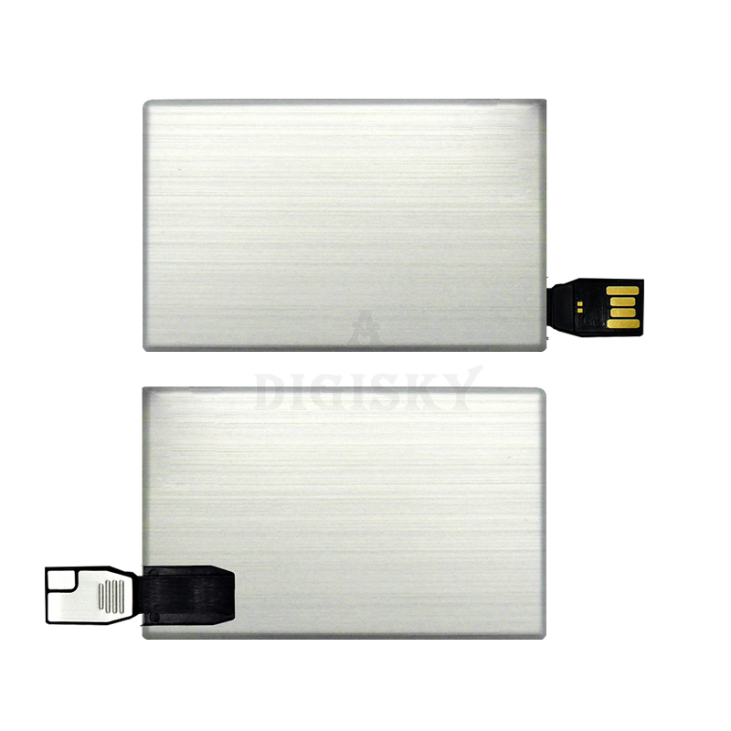 USB cable credit card flash drive