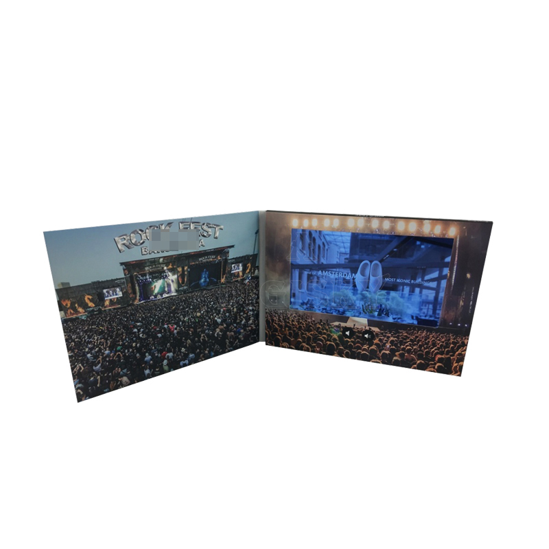 Wholesale lcd screen video brochure greeting card with mailer