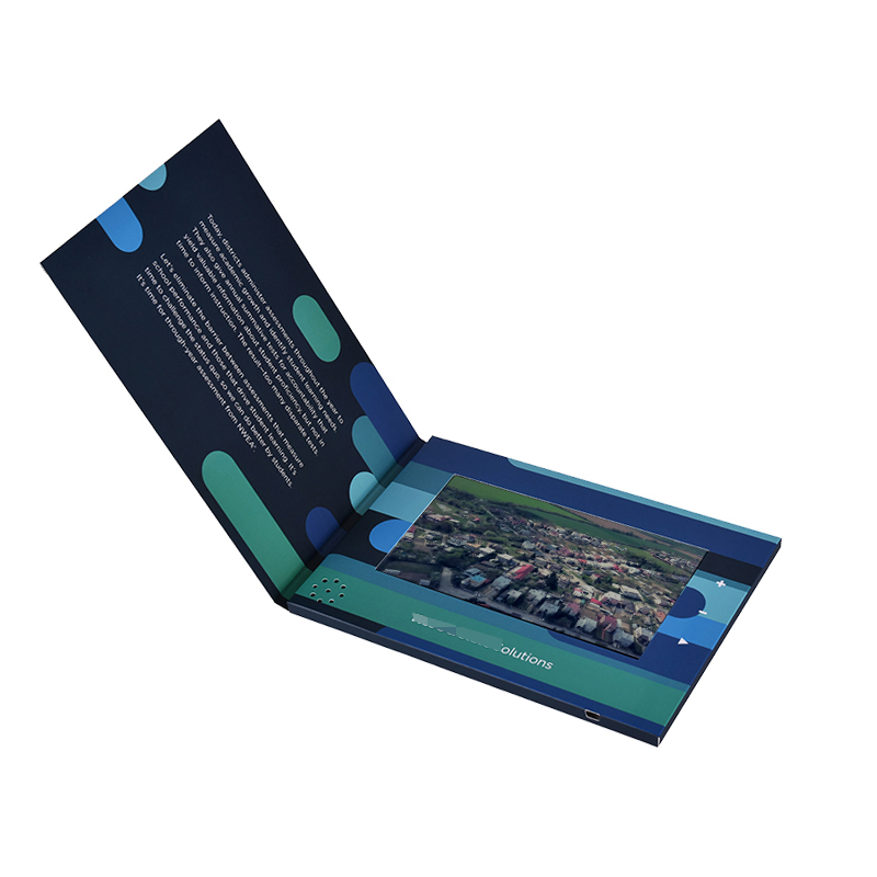 Mini greeting lcd card video brochure