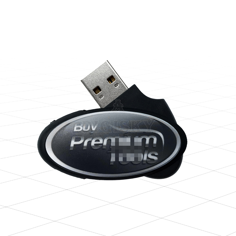 Ellipse twist USB flash drive with full colors