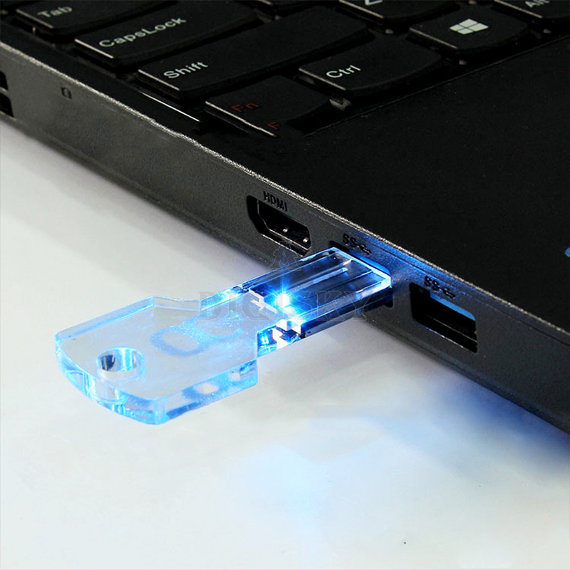 High quality crystal key USB flash drive