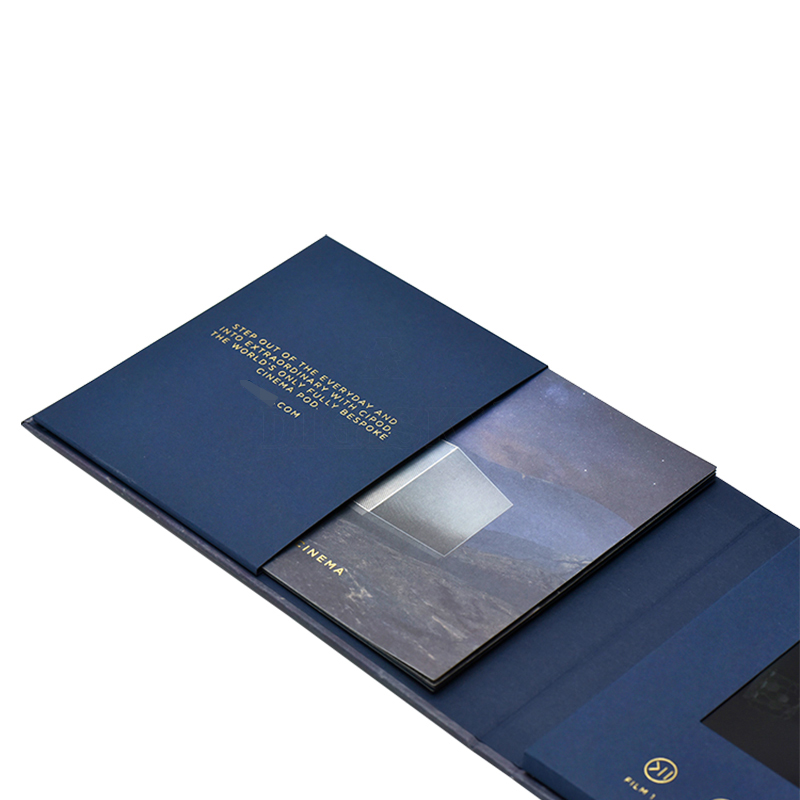 Bespoke hard cover A5 video brochure mailer with p