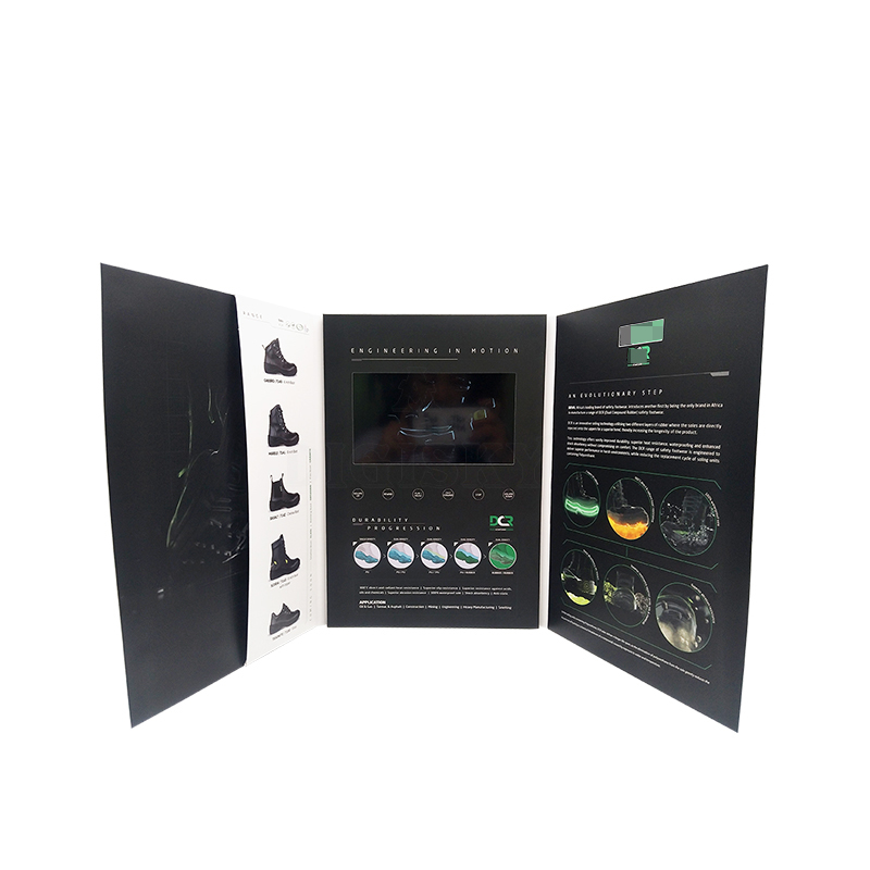 Digital marketing video brochure books with 5inch screen