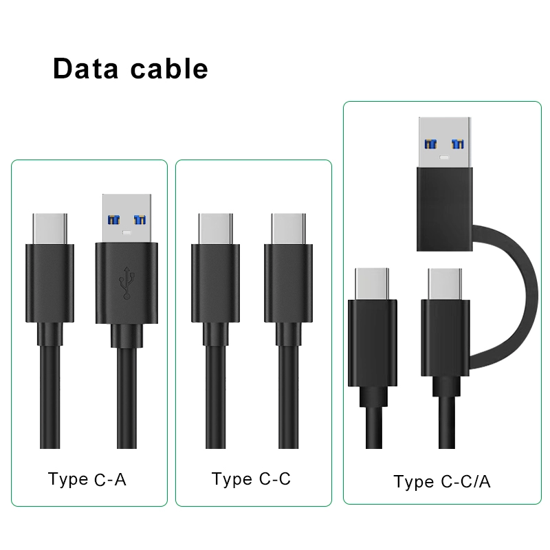 Data cable for portable solid state drive