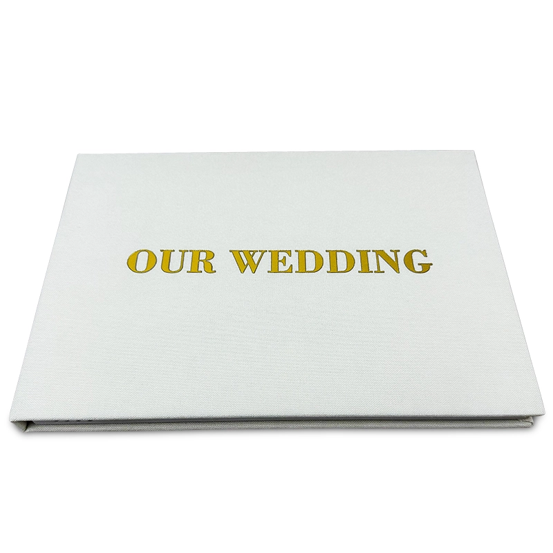 Luxury linen wedding video brochure