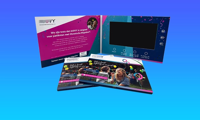 A5 video brochure